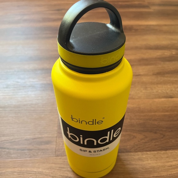 Bindle Sip & Stash Storage Water Bottle Stainless Steel 24 oz Yellow Dual-Walled - Picture 2 of 9